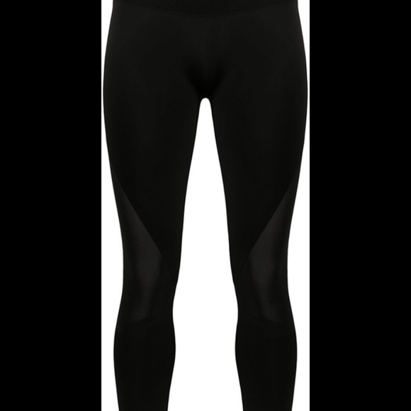 Forever 21 Black Yoga Pants w/ Sheer Leg Design - Picture 9 of 9
